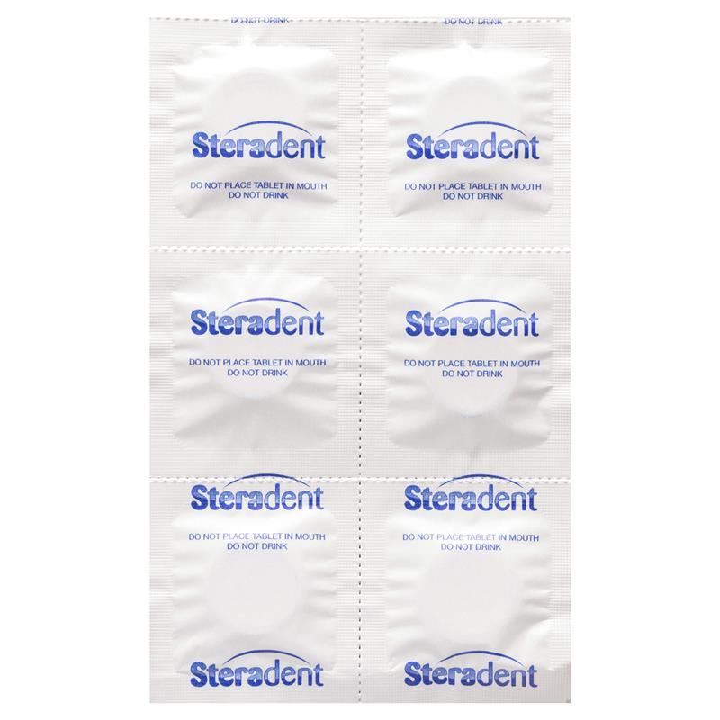 Steradent Extra Strength Denture Care Cleansing Tablets Whitening 48 pack