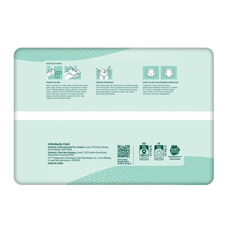Depend Expert Care Incontinence Fitted Briefs Medium Large 10 Pack