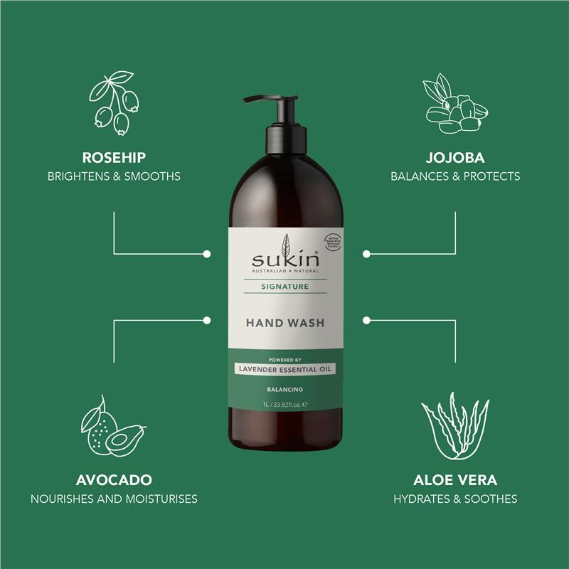 Sukin Signature Cleansing Hand Wash Pump 1 Litre