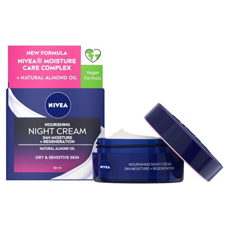 NIVEA Daily Essentials Nourishing Face Moisturiser Night 50ml