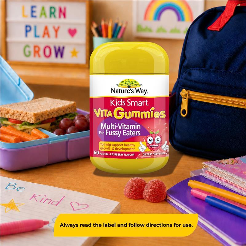 Nature's Way Kids Smart Vita Gummies Fussy Eaters 60 Pastilles