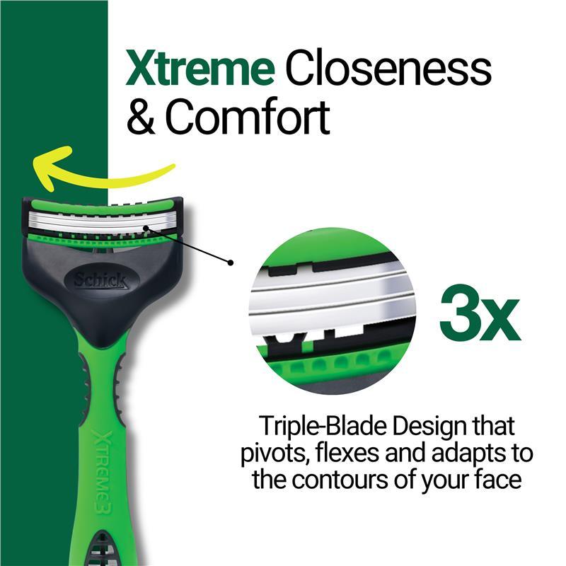 Schick Xtreme 3 Sensitive Mens Disposable Razors 4pk