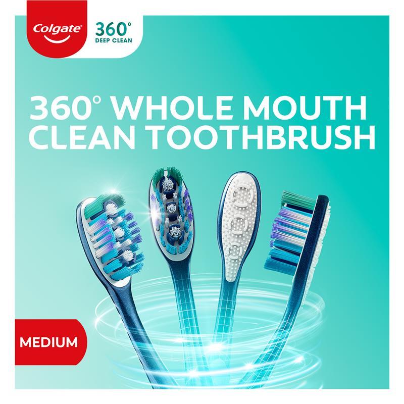 Colgate Toothbrush 360 Deep Clean Medium 2 Pack