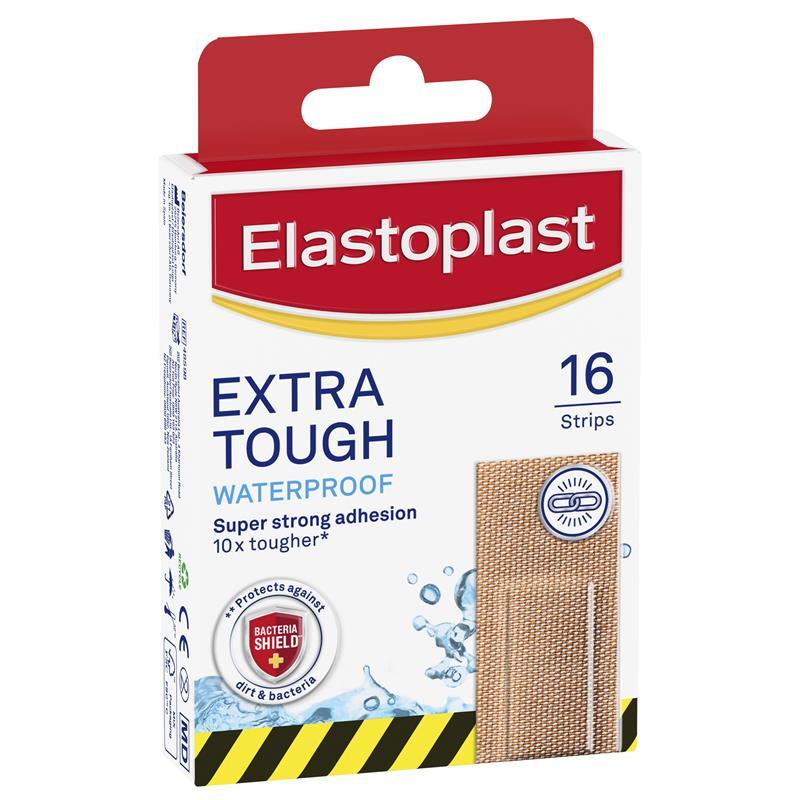 Elastoplast Extra Tough Waterproof 16 Pack