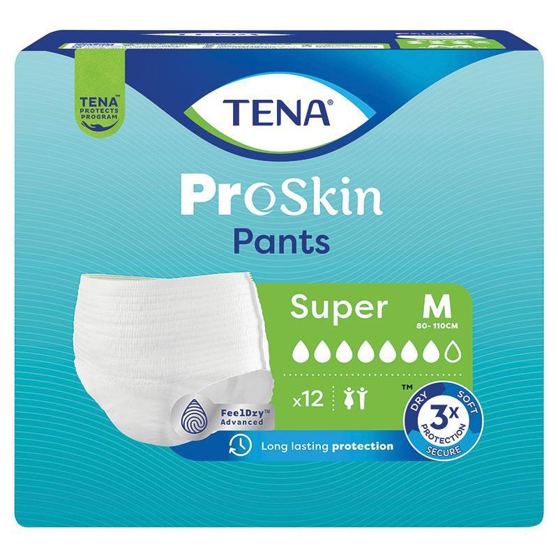 TENA Pant Proskin Super Size Medium 12 Pack