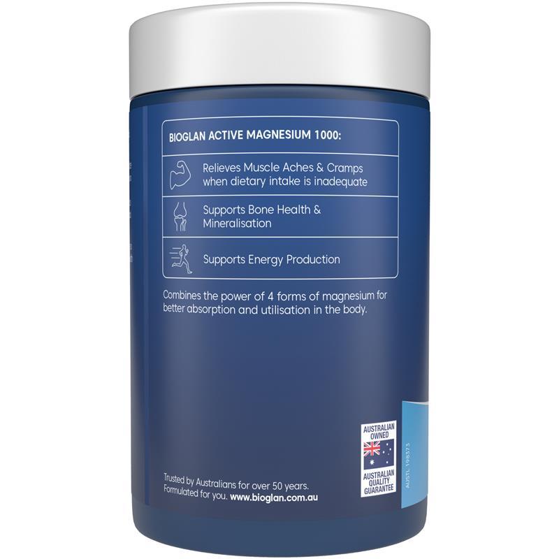 Bioglan Active Magnesium 1000mg 150 Tablets