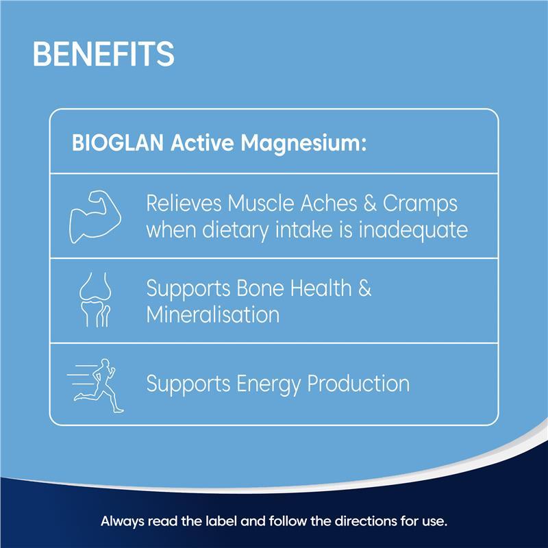 Bioglan Active Magnesium 1000mg 150 Tablets