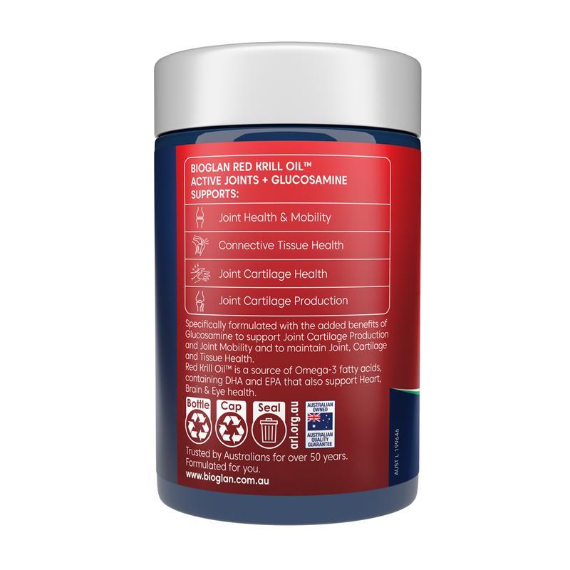 Bioglan Red Krill Oil Active Joints 60 Soft Capsules