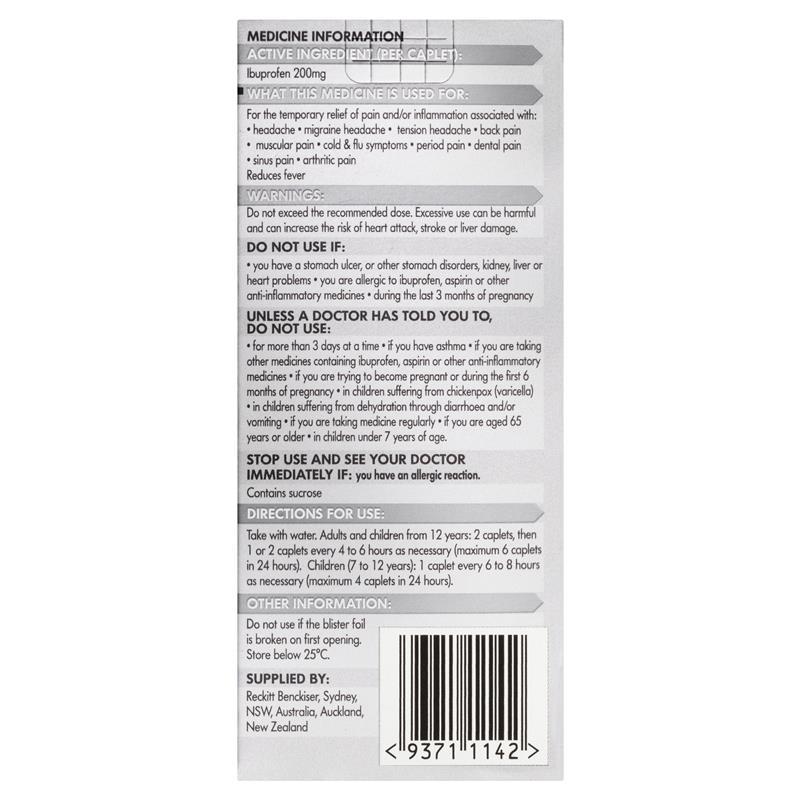Nurofen Ibuprofen Pain Relief Tablets 200mg 24 Pack