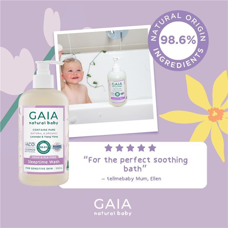 Gaia Natural Baby Sleeptime Bath Wash 500ml