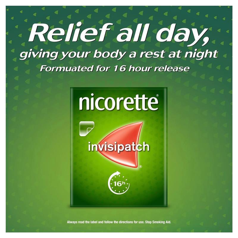Nicorette Quit Smoking Nicotine 16 Hour Invisipatch Step 3 7 Pack