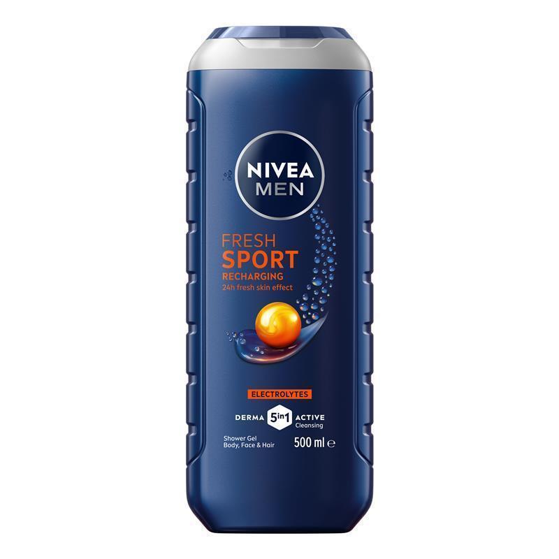 NIVEA MEN Sport 3-IN-1 Shower Gel Body Wash 500ml