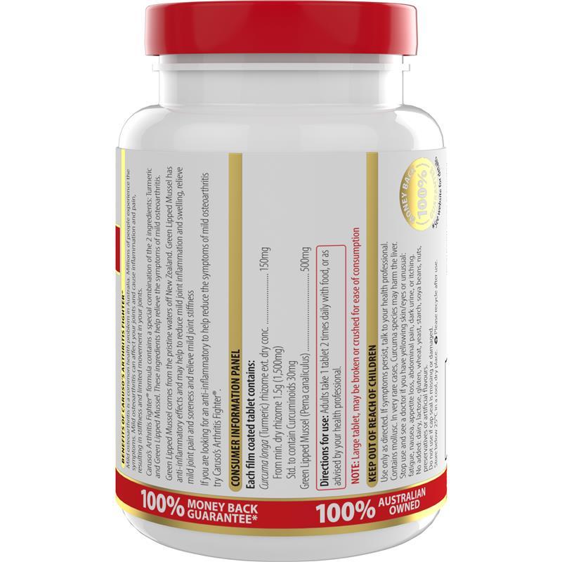 Carusos Arthritis Fighter 100 Tablets