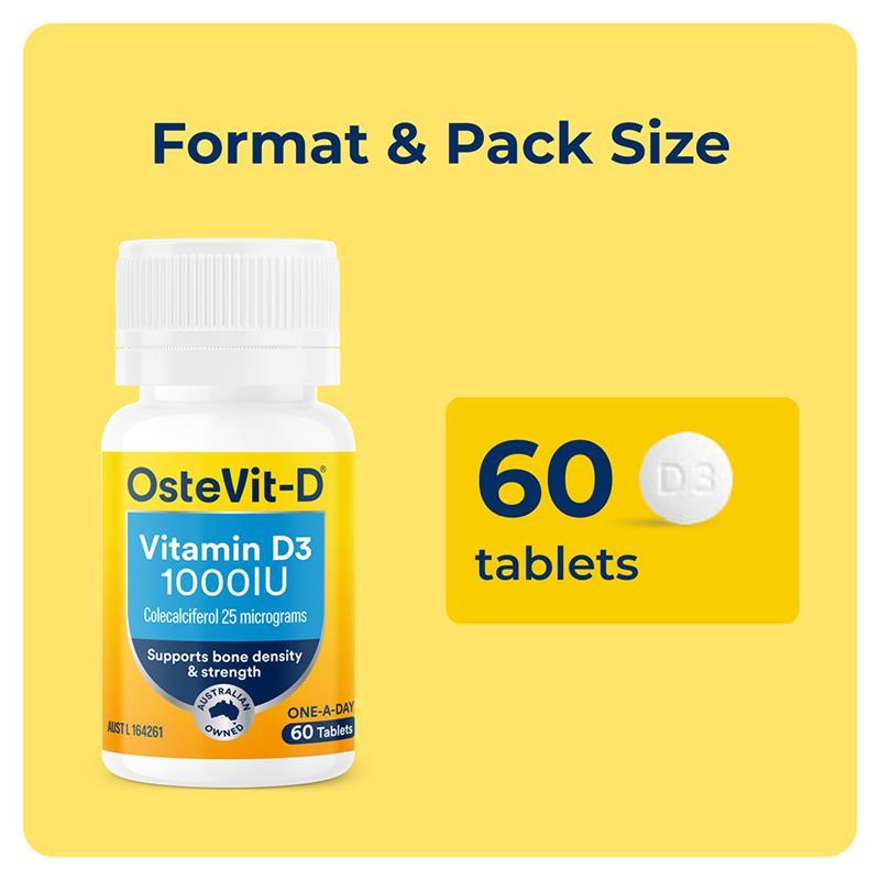 OsteVit-D Vitamin D3 One-A-Day 60 Tablets