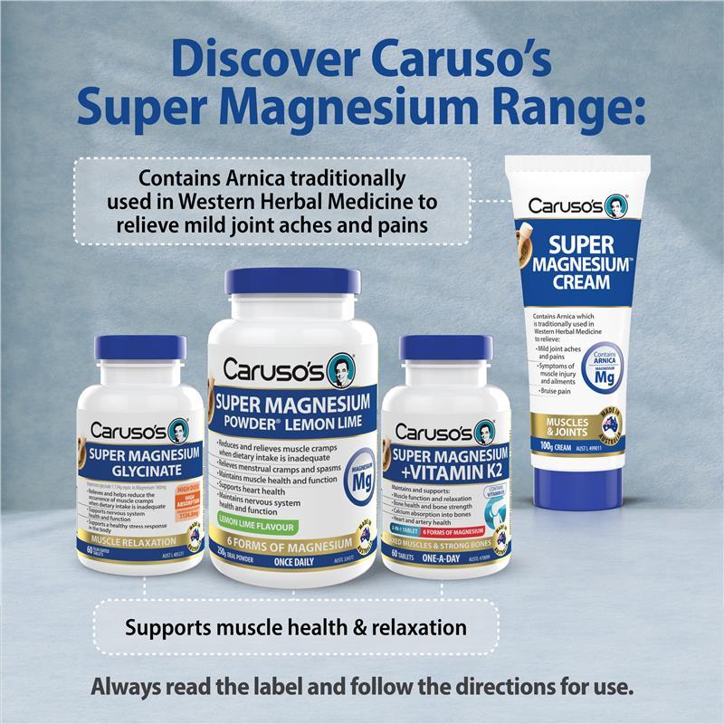 Carusos Super Magnesium 120 Tablets