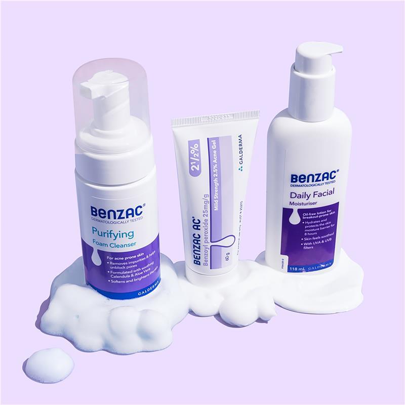Benzac Purifying Foam Cleanser 130ml