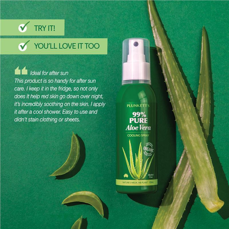 Plunketts 99% Pure Aloe Vera Cooling Spray 125ml