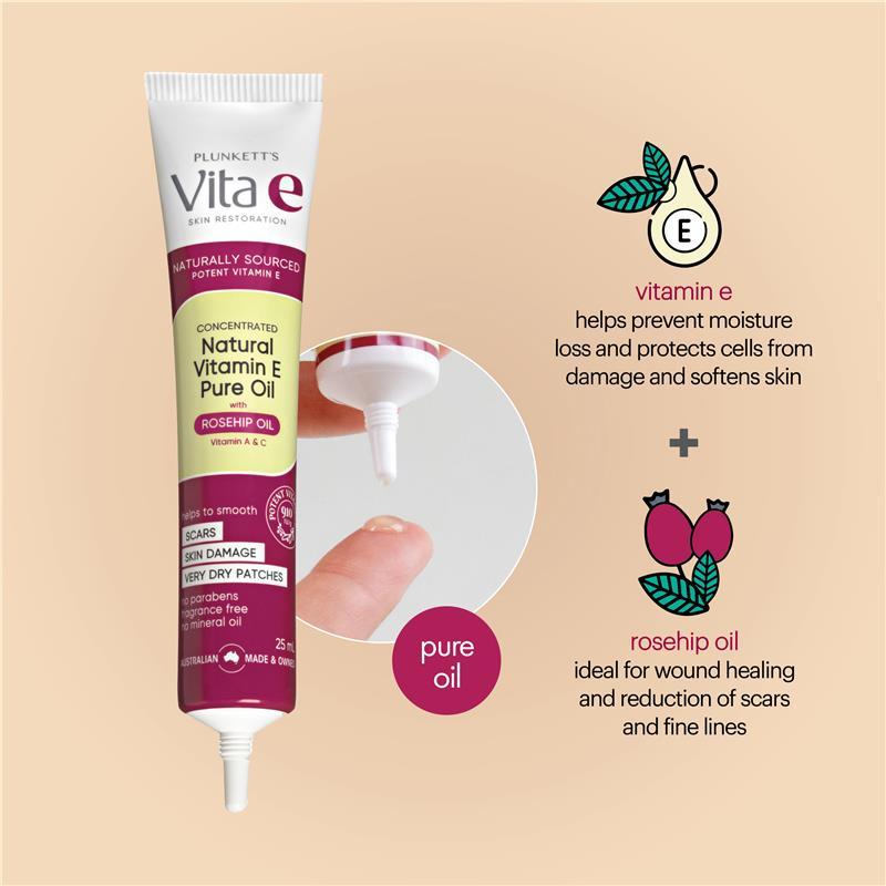 Plunkett's Vita E Pure Vitamin E Oil 25ml