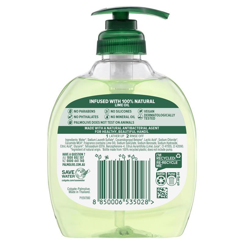 Palmolive Antibacterial Softwash Hand Wash Odour Eliminating Lime 250ml