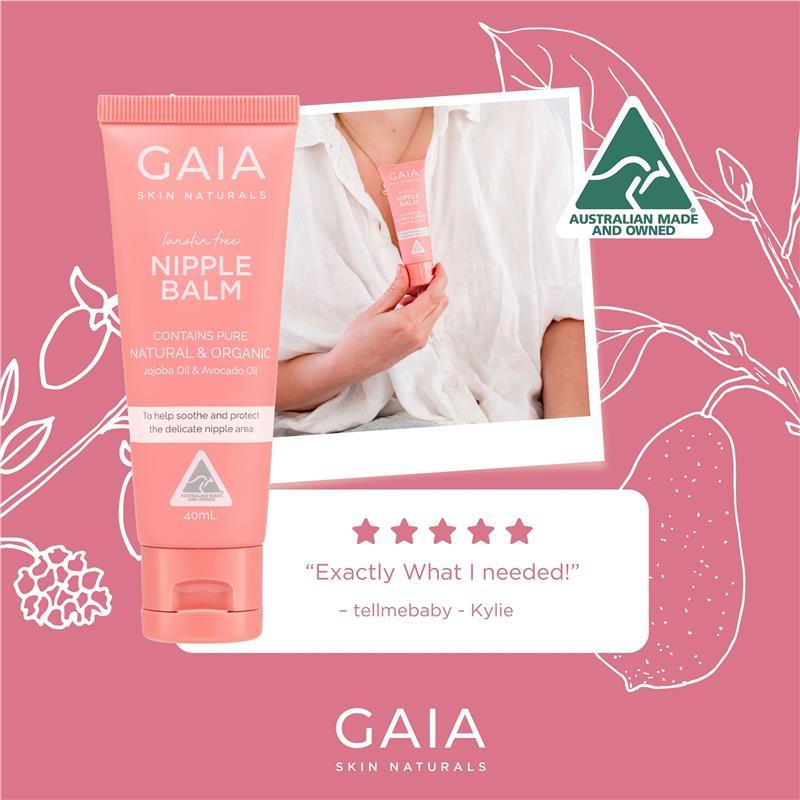 GAIA Skin Naturals Pregnancy Nipple Balm 40mL