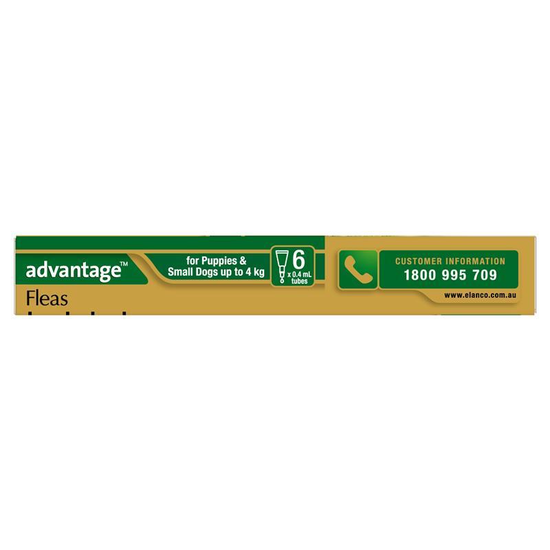 Advantage Dog 0-4Kg Small 6