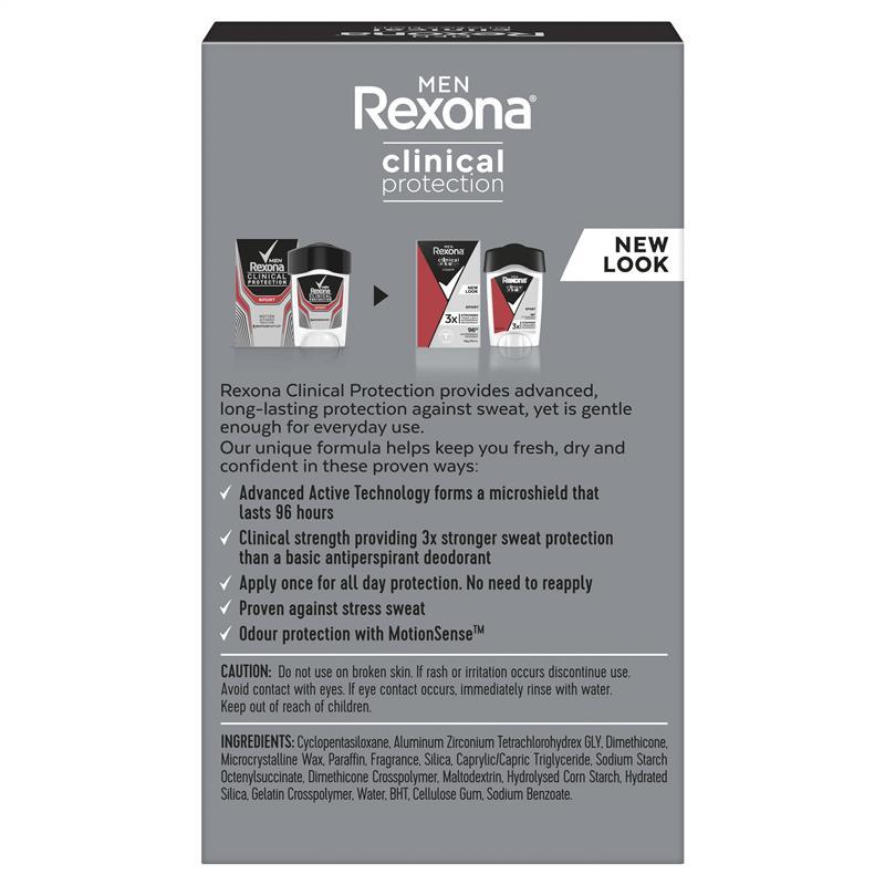 Rexona Men Clinical Protection Antiperspirant Cream Stick Sport 45ml