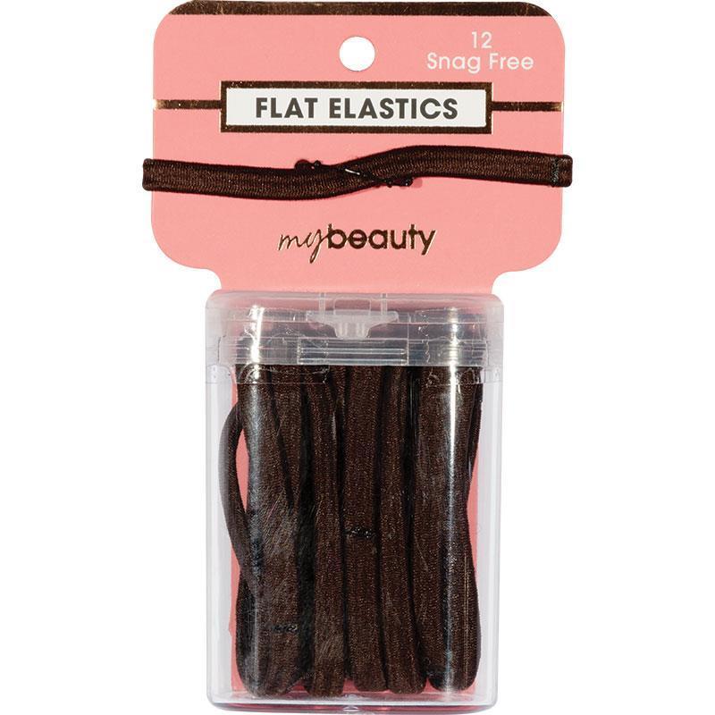 My Beauty Hair Ties Thick 12 Pack Brown