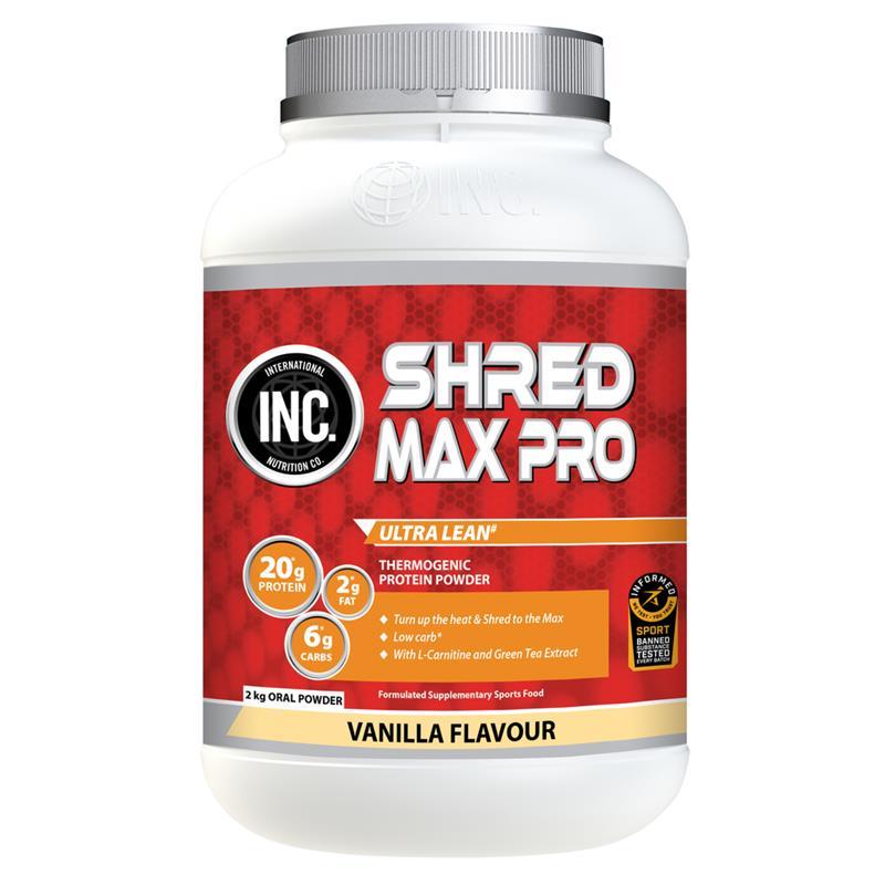 INC. Shred Max Pro Vanilla Flavour 2kg