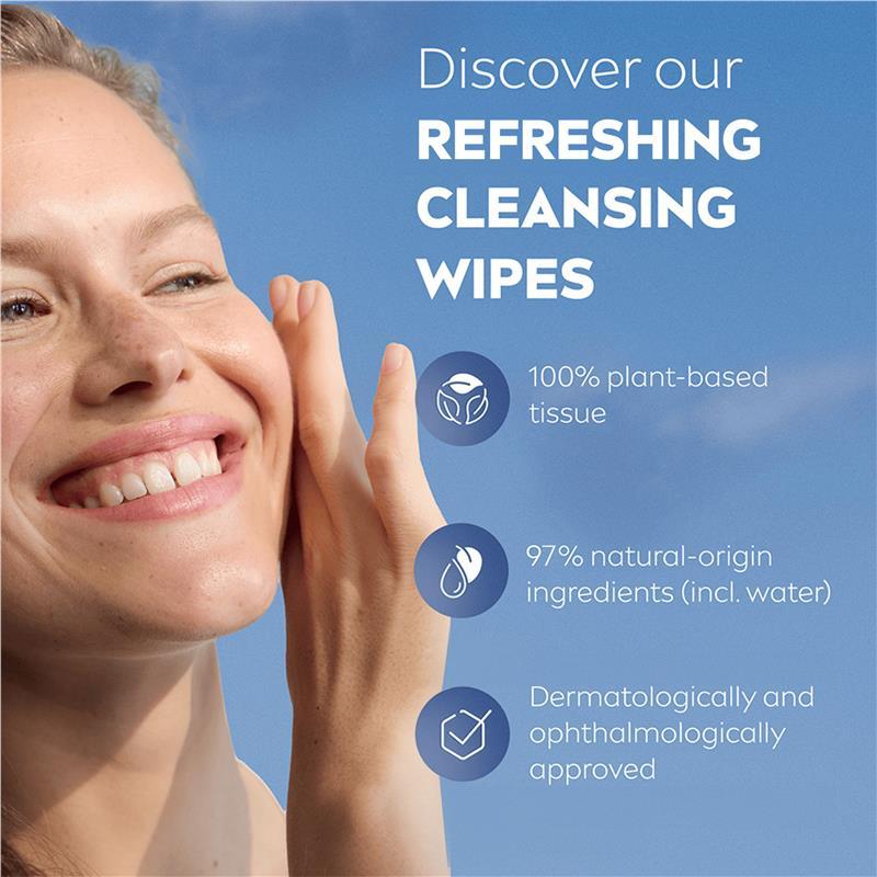 NIVEA 3in1 Refreshing Cleansing Normal & Combination Skin Wipes 7 Pack