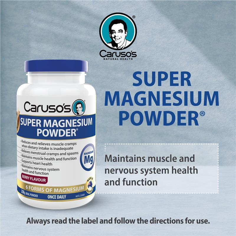 Carusos Super Magnesium Powder Berry 250g