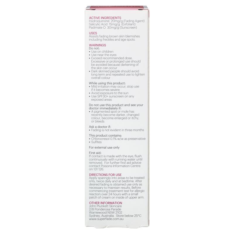 John Plunketts SuperFade Face Treatment Cream Applicator 20ml