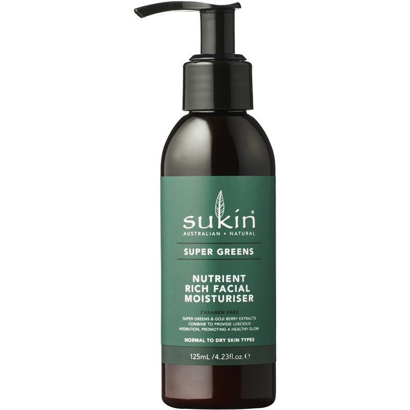 Sukin Super Greens Nutrient Rich Facial Moisturiser 125ml