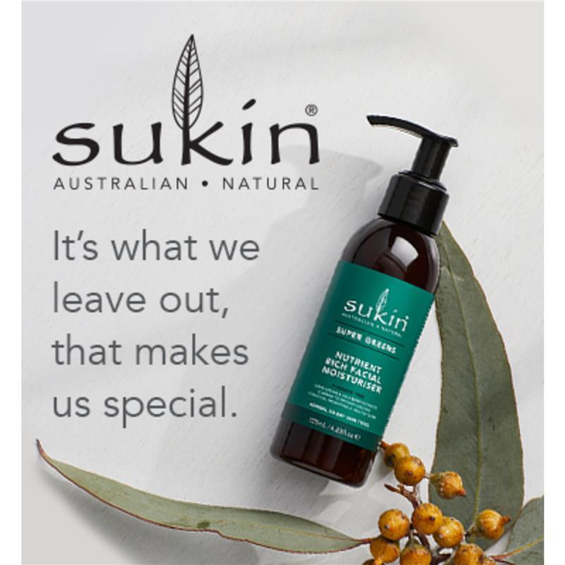 Sukin Super Greens Nutrient Rich Facial Moisturiser 125ml