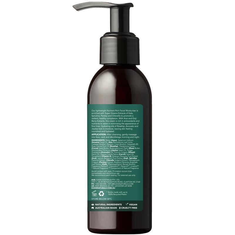 Sukin Super Greens Nutrient Rich Facial Moisturiser 125ml