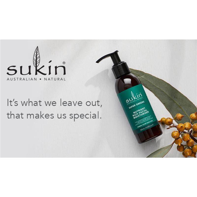Sukin Super Greens Nutrient Rich Facial Moisturiser 125ml