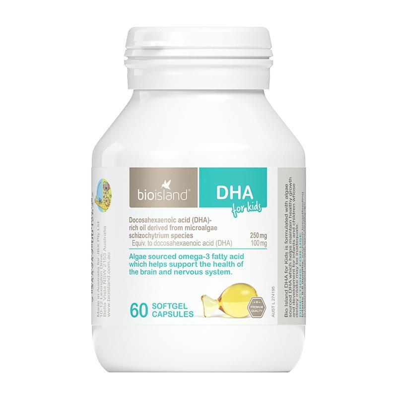 Bio Island DHA Kids 60 Capsules
