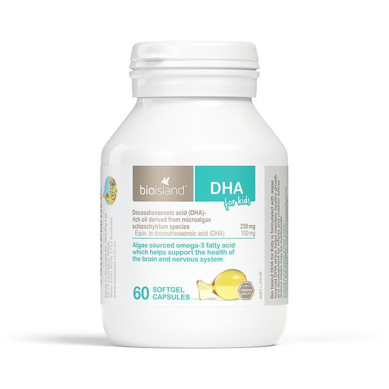 Bio Island DHA Kids 60 Capsules