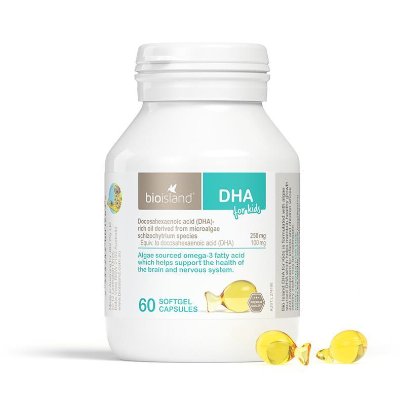 Bio Island DHA Kids 60 Capsules