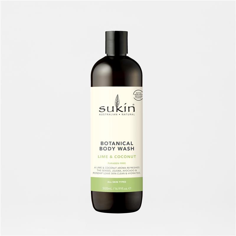 Sukin Botanical Body Wash Lime & Coconut 500ml