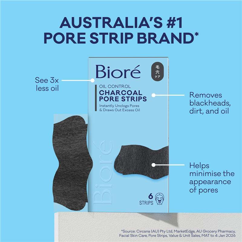 Biore Charcoal Deep Cleaning Pore Strips 6