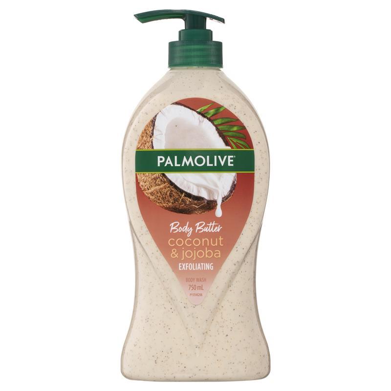 Palmolive Body Butter Exfoliating Body Wash Coconut & Jojoba 750ml