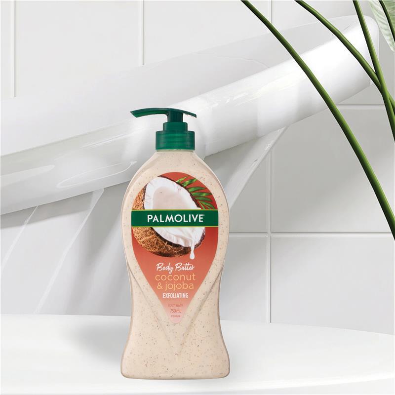 Palmolive Body Butter Exfoliating Body Wash Coconut & Jojoba 750ml