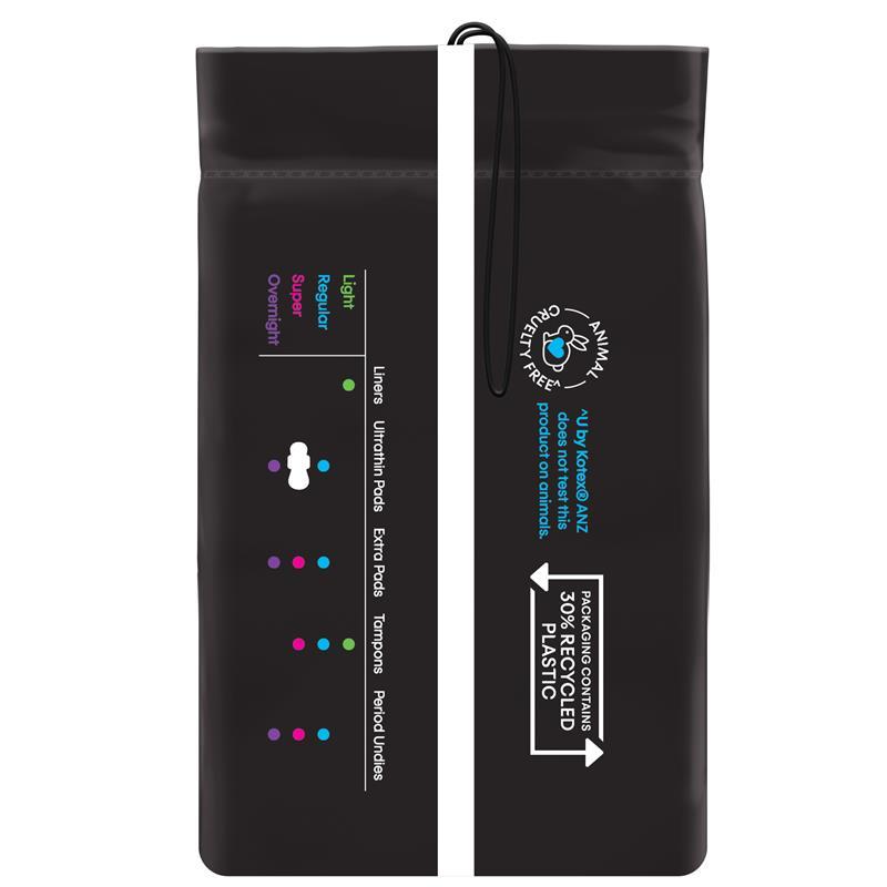 U by Kotex Sport Pads Regular with Wings 12 Pack