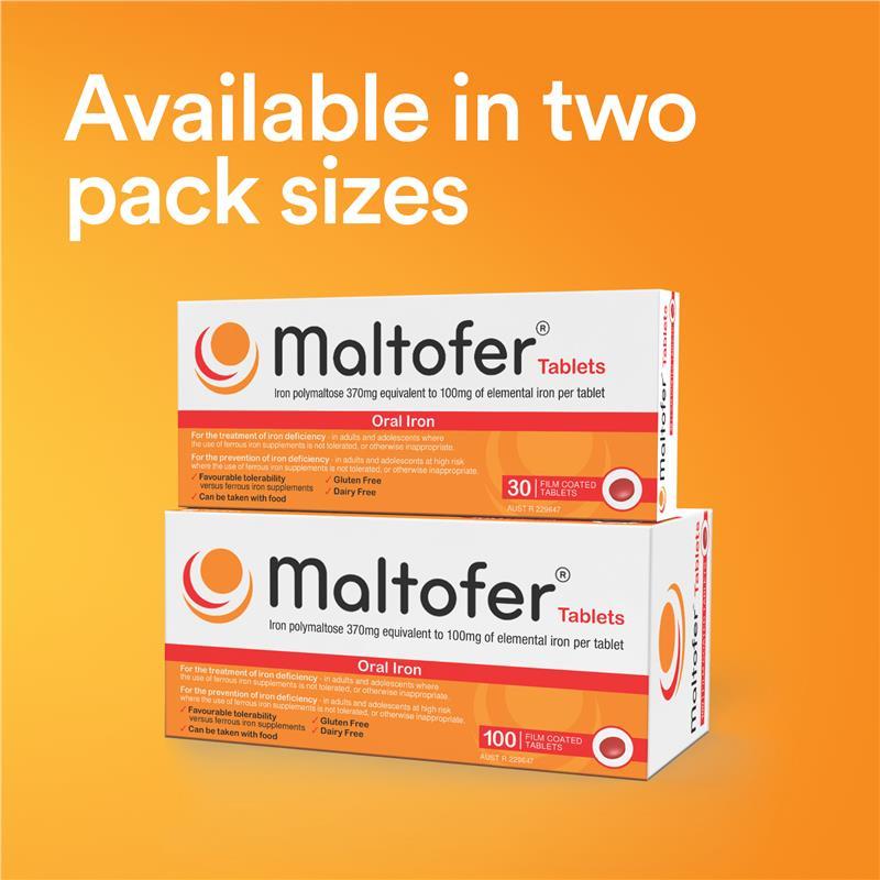 Maltofer Oral Iron 100mg 30 Tablets