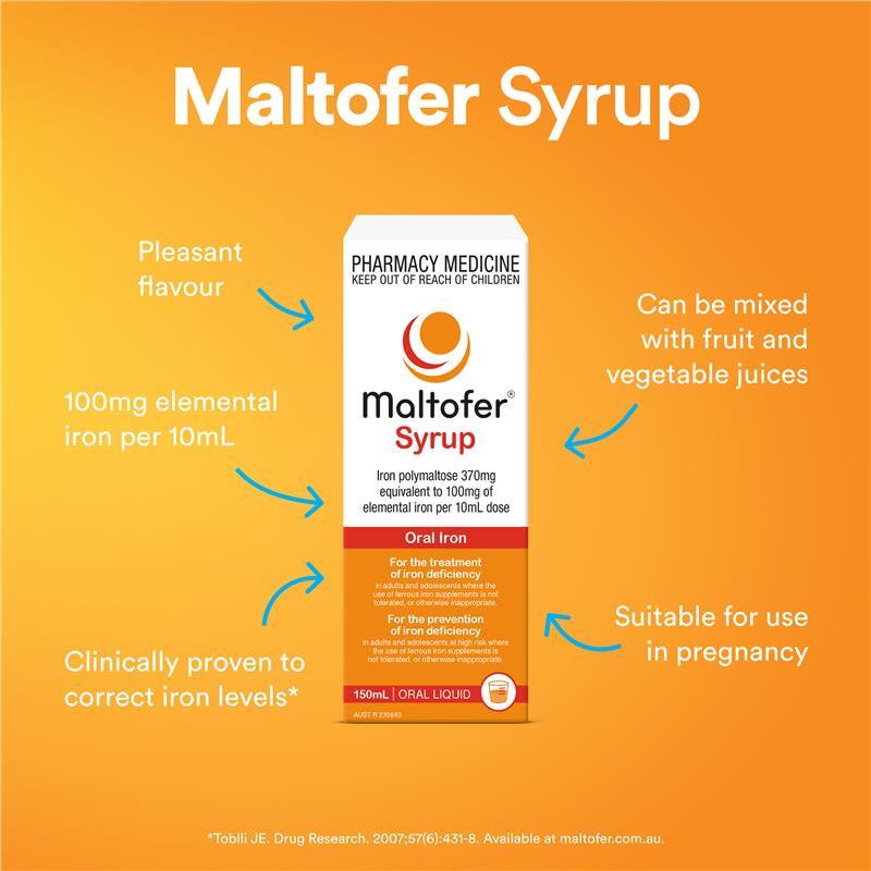 Maltofer Oral Iron Syrup 150ml Oral Liquid