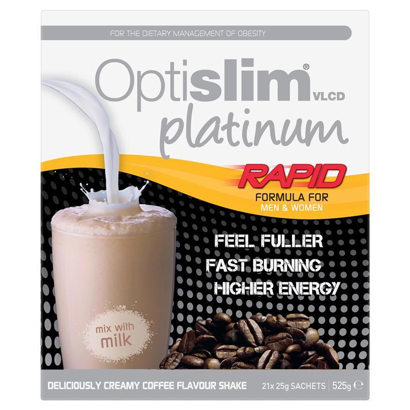 Optislim VLCD Platinum Coffee Shake 21x25g Sachets