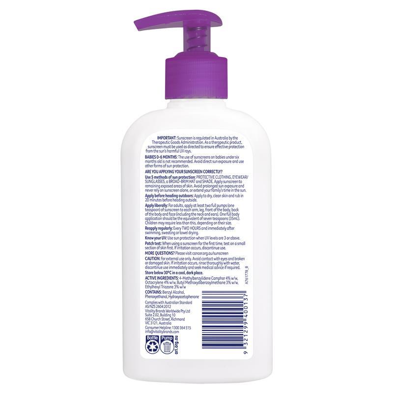 Cancer Council SPF 50+ Kids 200ml Finger Pump