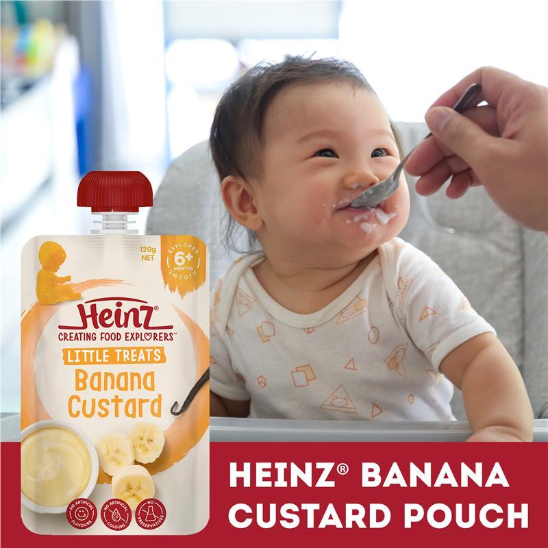 Heinz Custard with Banana Pouch 120g  6m+