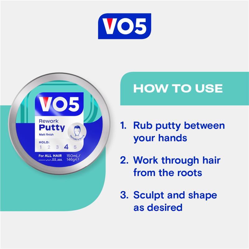Vo5 Rework Putty 150ml