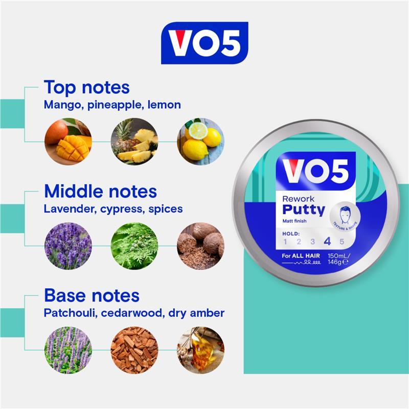 Vo5 Rework Putty 150ml